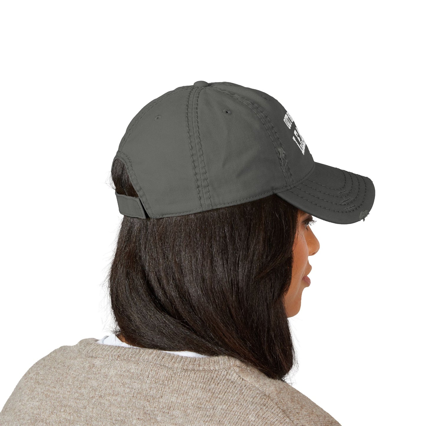 Out of Your League Distressed Dad Hat – Bold Lesbian Confidence