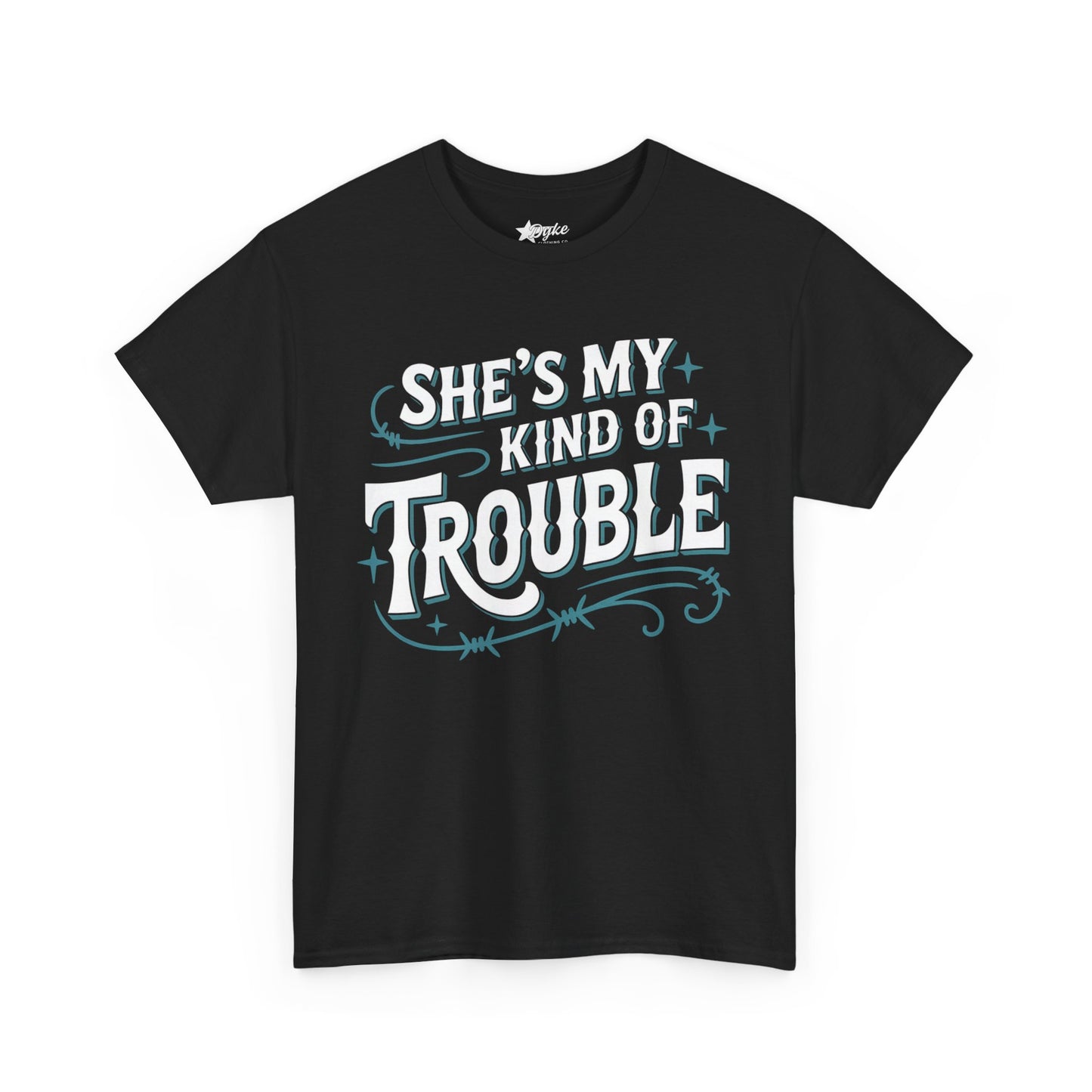 She’s My Kind of Trouble – Plus Size Lesbian T-Shirt (3XL-5XL) | Dyke Clothing Co.