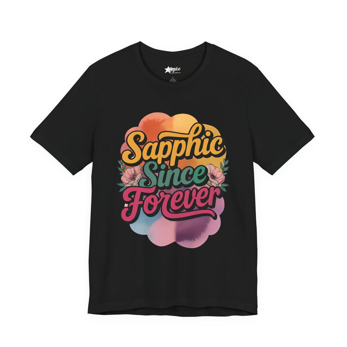 Sapphic Since Forever – Retro Lesbian Pride T-Shirt