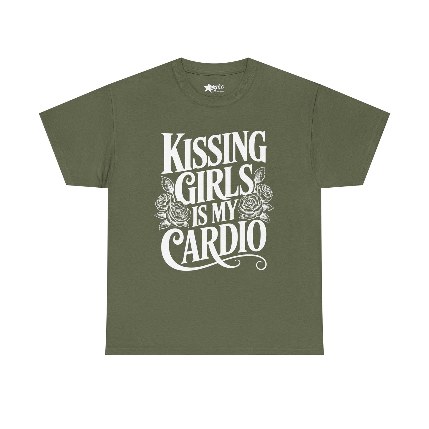 Kissing Girls Is My Cardio T-Shirt | 3XL–5XL Lesbian Pride Tee