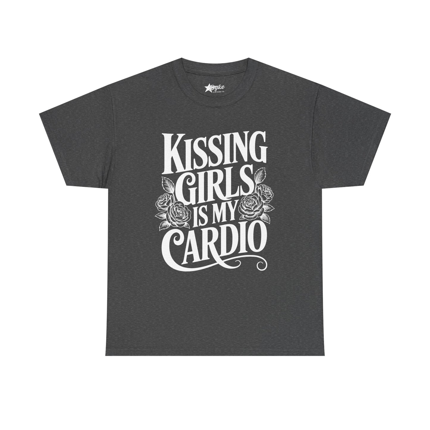 Kissing Girls Is My Cardio T-Shirt | 3XL–5XL Lesbian Pride Tee