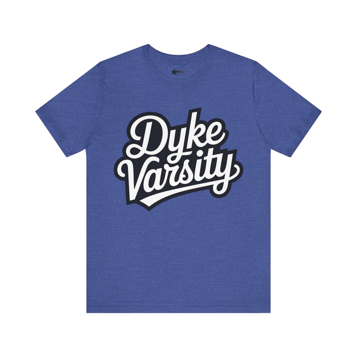 Dyke Varsity T-Shirt – Bold Lesbian Pride Statement Tee