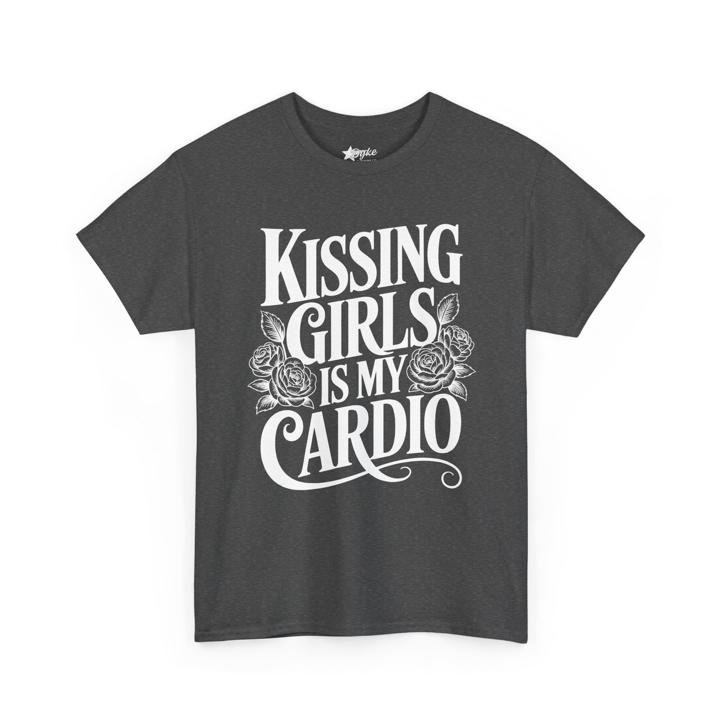 Kissing Girls Is My Cardio T-Shirt | 3XL–5XL Lesbian Pride Tee