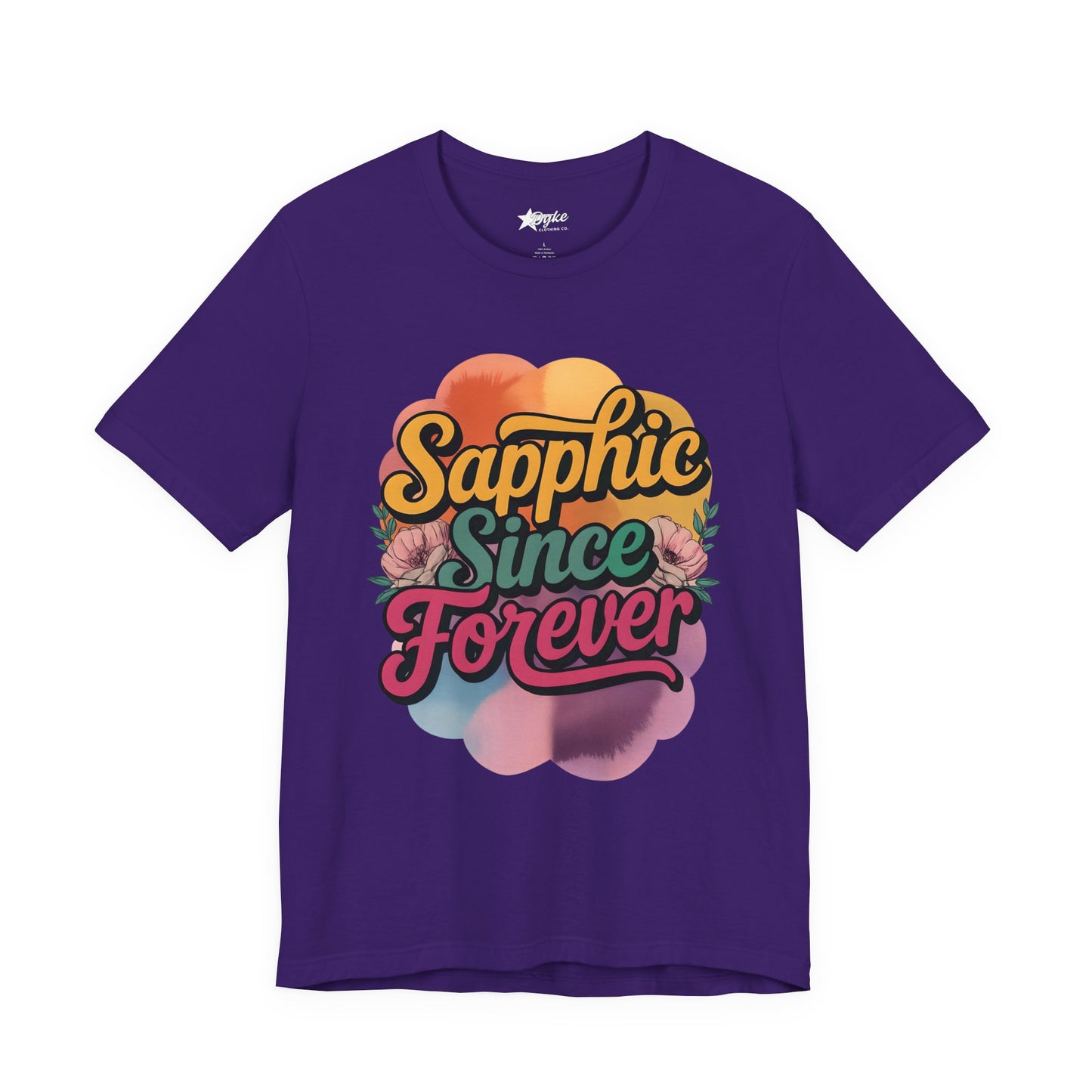 Sapphic Since Forever – Retro Lesbian Pride T-Shirt