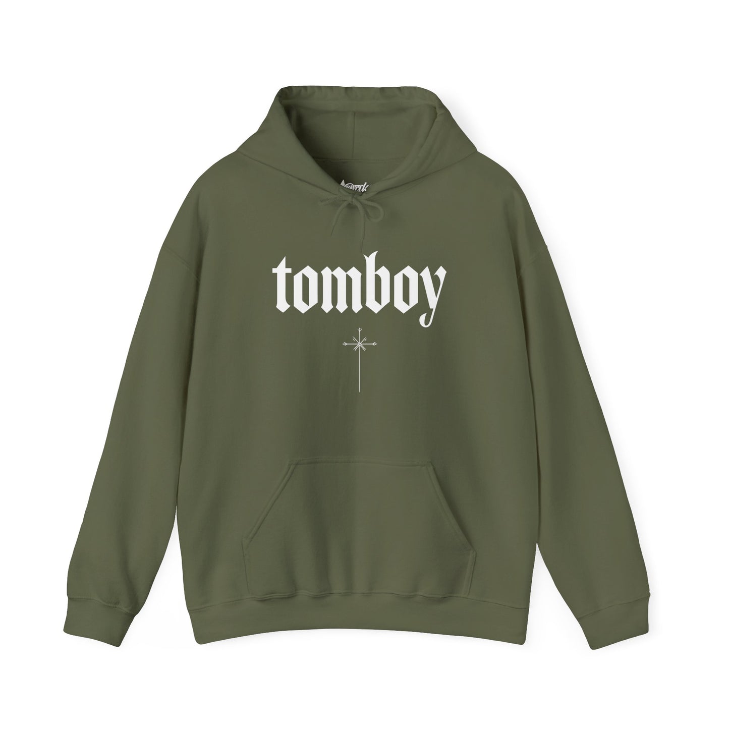 Tomboy Plus Size Hoodie (3XL–5XL) | Gothic Lesbian Streetwear | Pride Apparel by Dyke Clothing Co.
