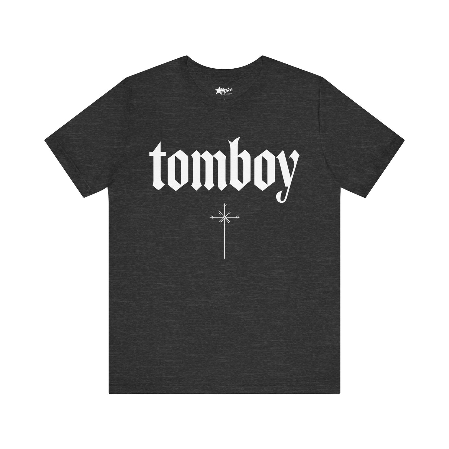 Tomboy Gothic Tee – Bold Minimalist Pride Design