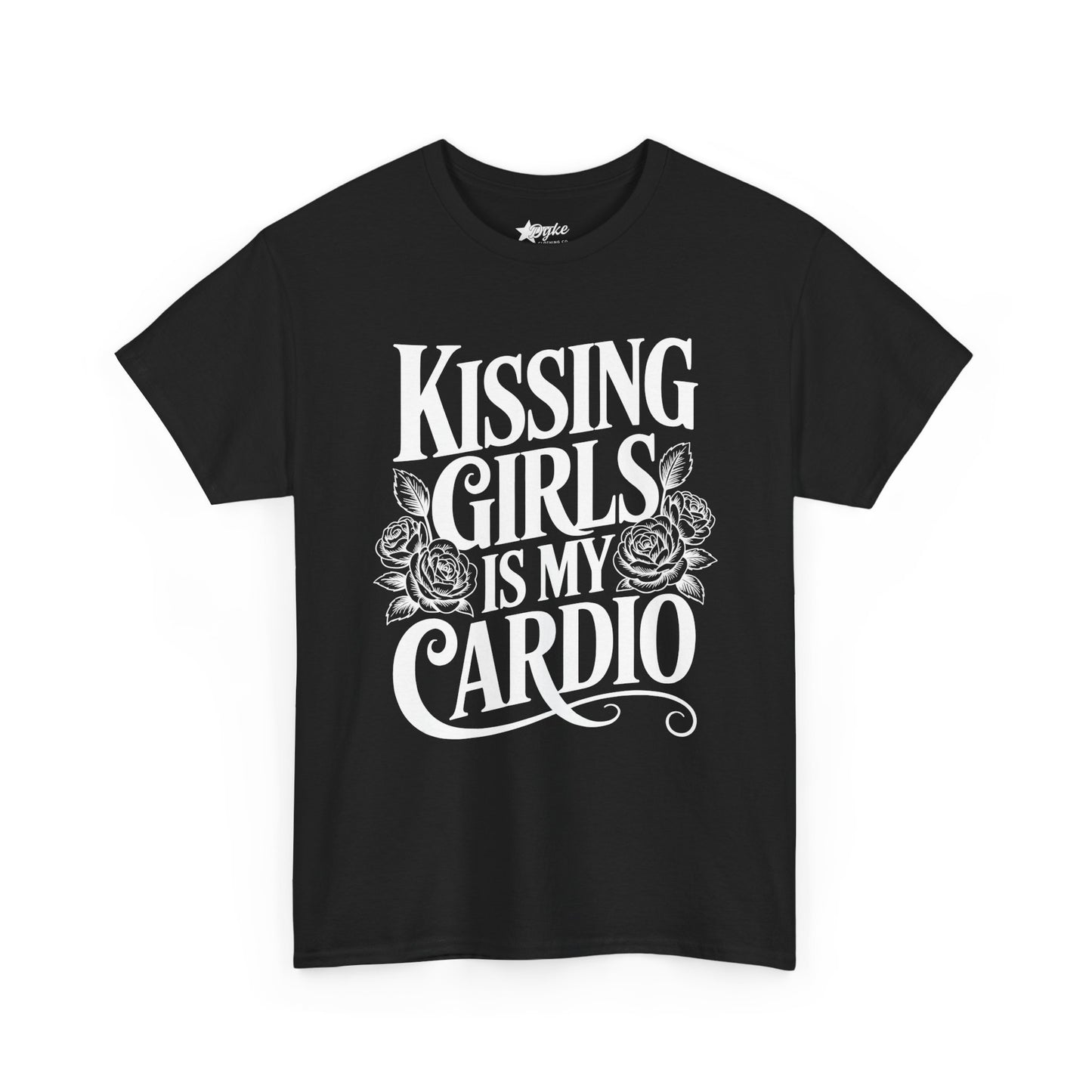 Kissing Girls Is My Cardio T-Shirt | 3XL–5XL Lesbian Pride Tee