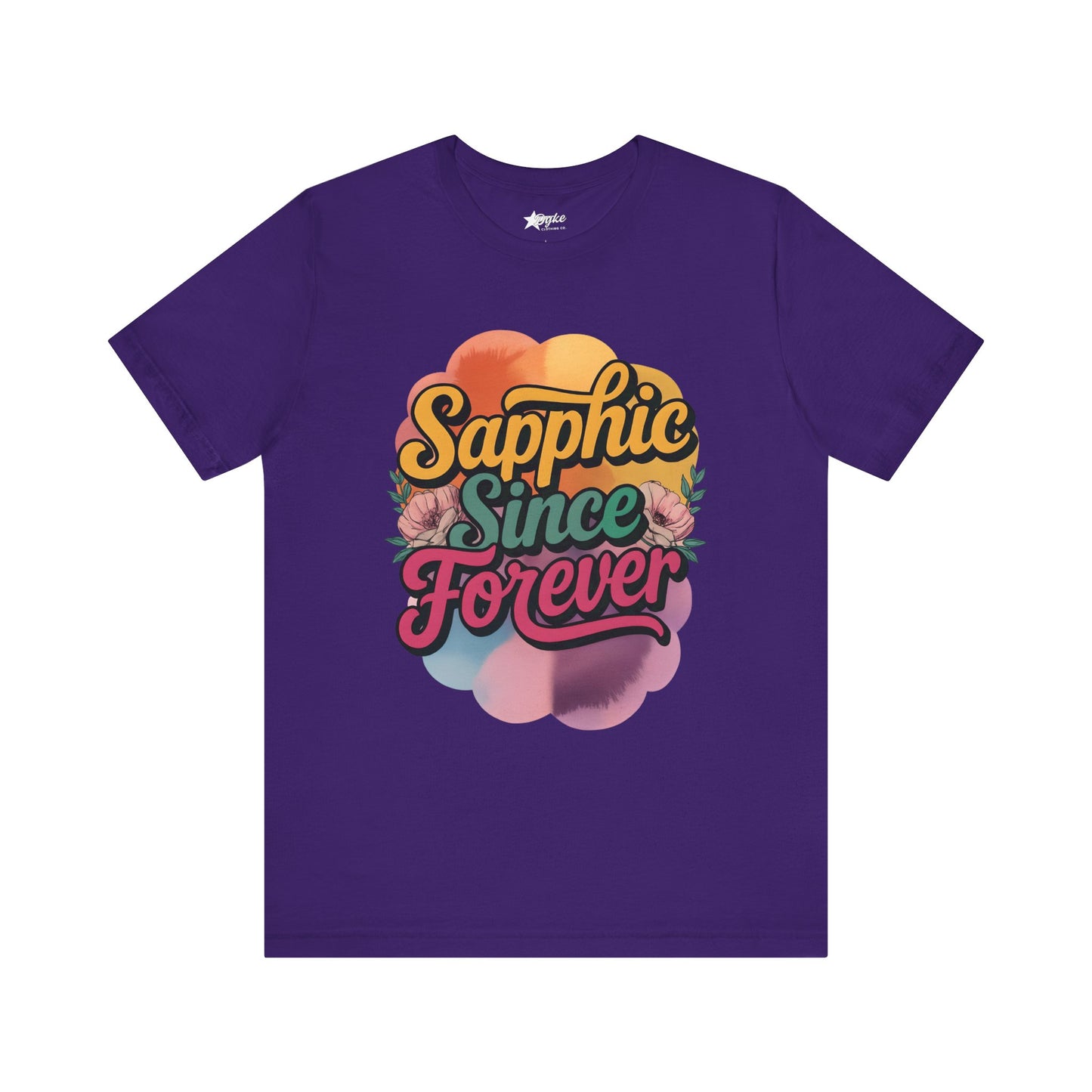 Sapphic Since Forever – Retro Lesbian Pride T-Shirt