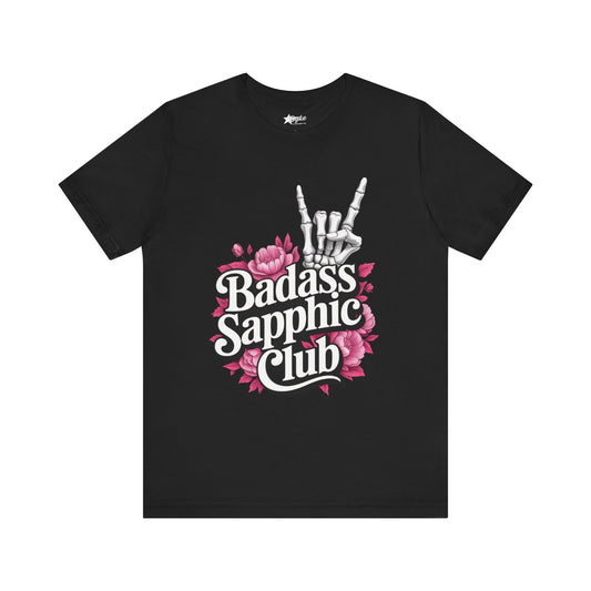 Badass Sapphic Club Tee – Bold Lesbian Graphic Shirt