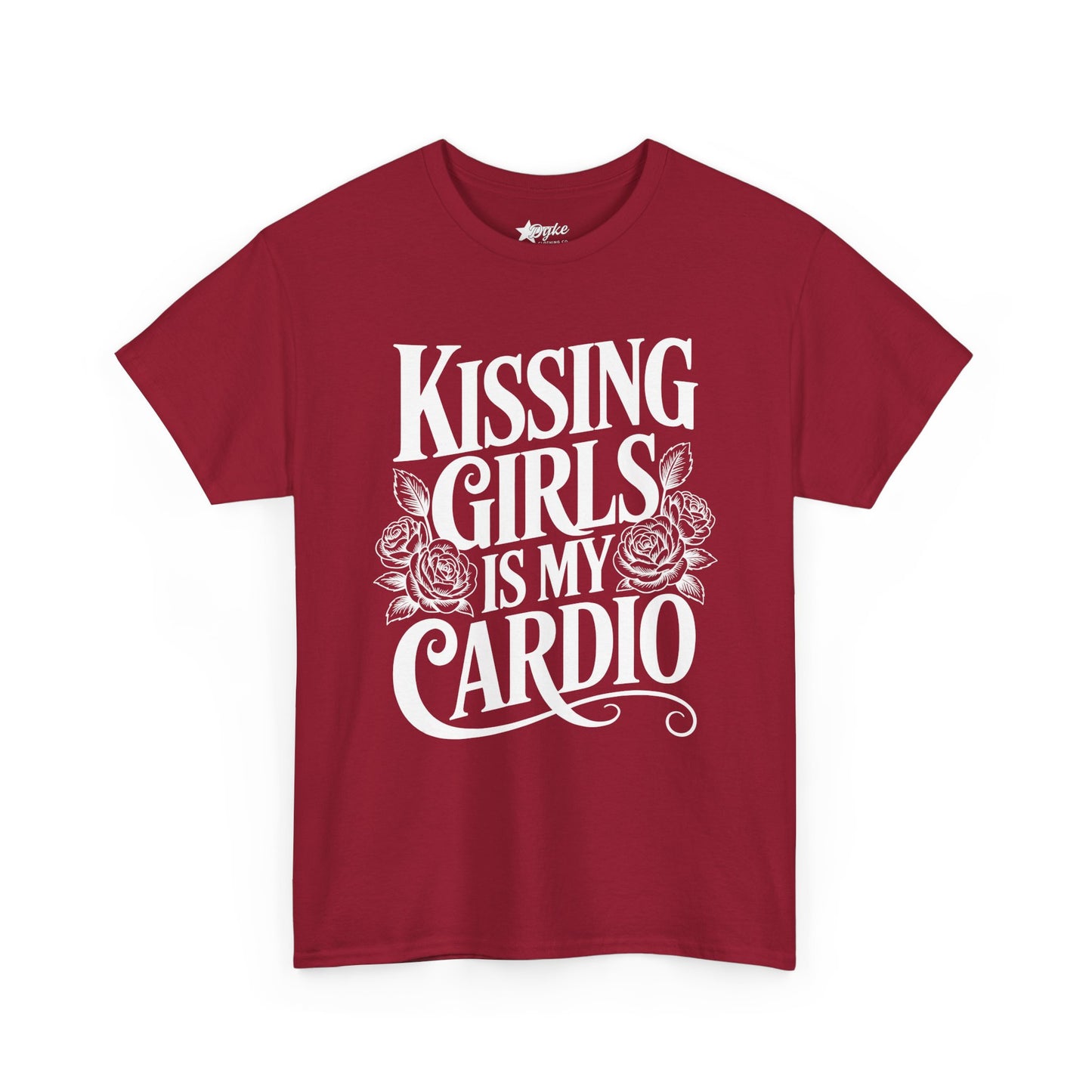 Kissing Girls Is My Cardio T-Shirt | 3XL–5XL Lesbian Pride Tee