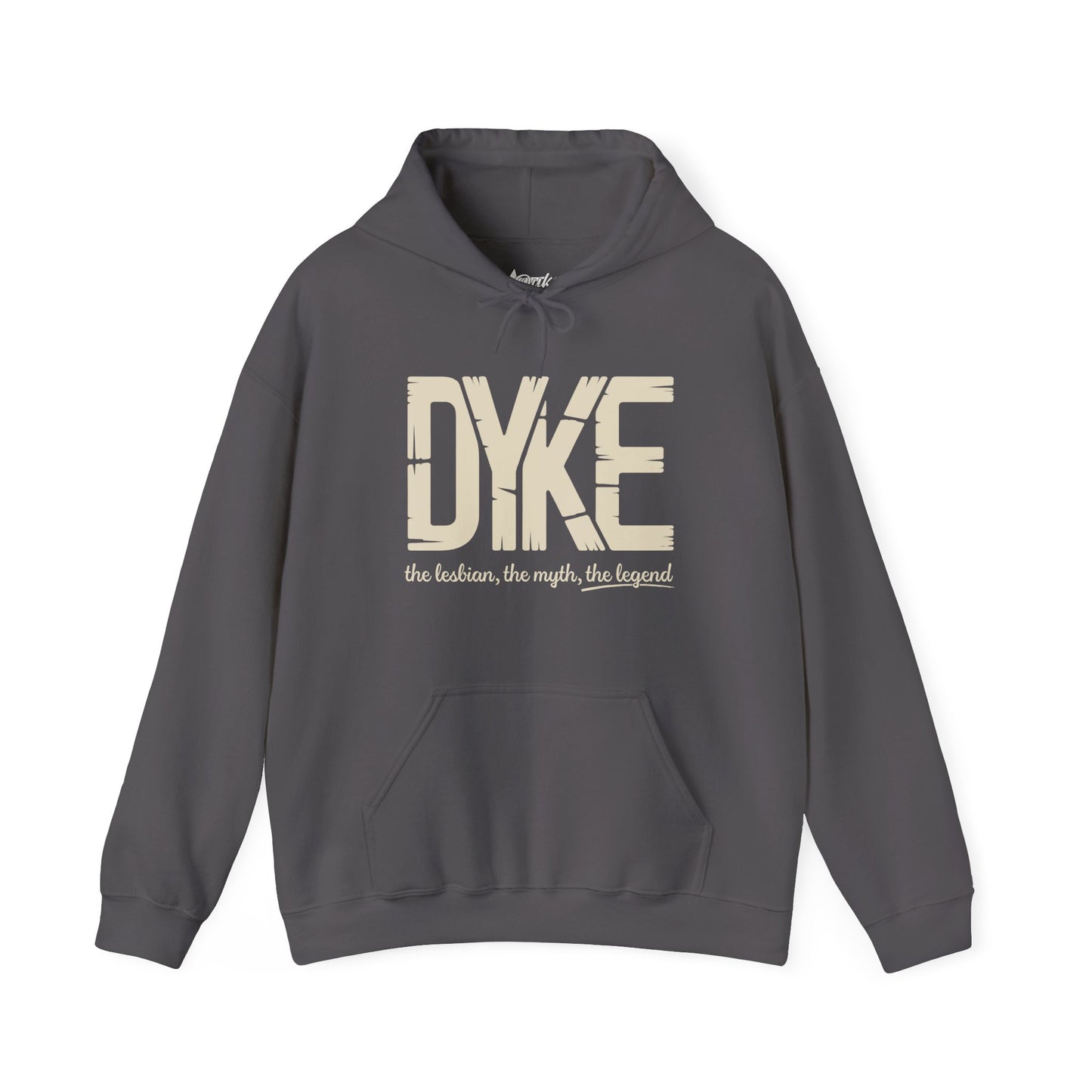DYKE Plus Size Hoodie (3XL–5XL) | The Lesbian, The Myth, The Legend | Bold Pride Apparel by Dyke Clothing Co.
