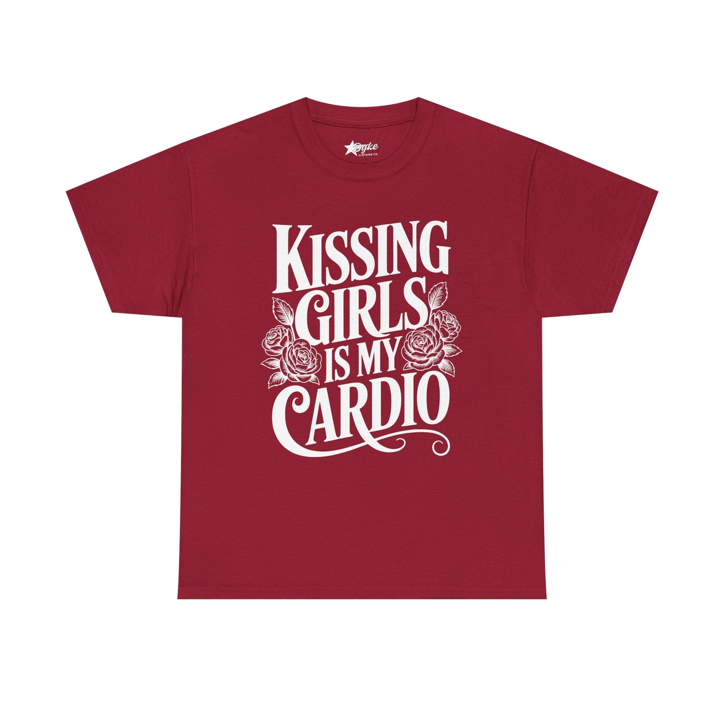 Kissing Girls Is My Cardio T-Shirt | 3XL–5XL Lesbian Pride Tee