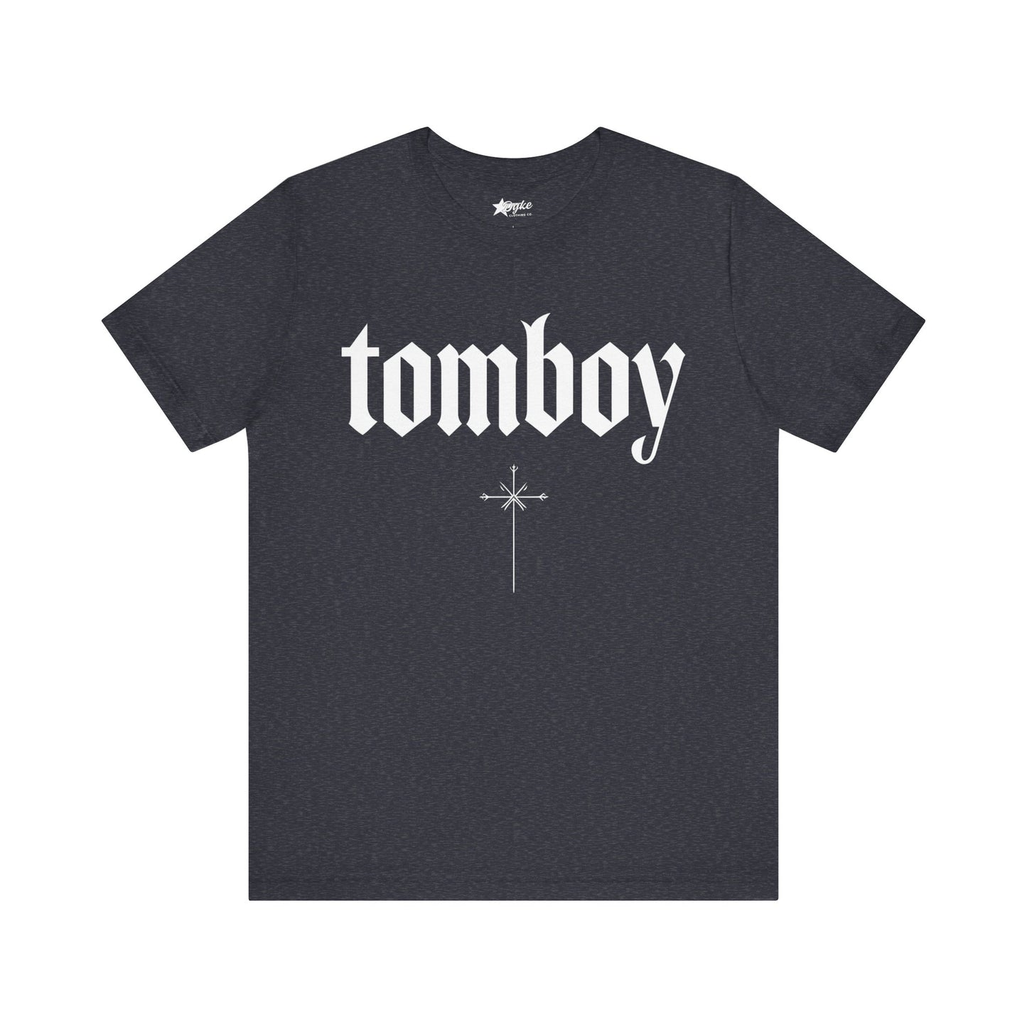 Tomboy Gothic Tee – Bold Minimalist Pride Design