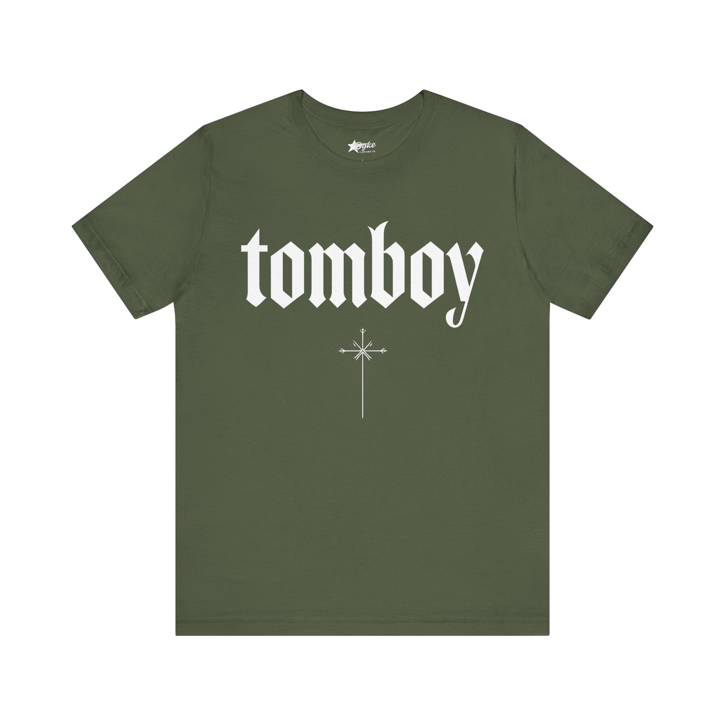 Tomboy Gothic Tee – Bold Minimalist Pride Design