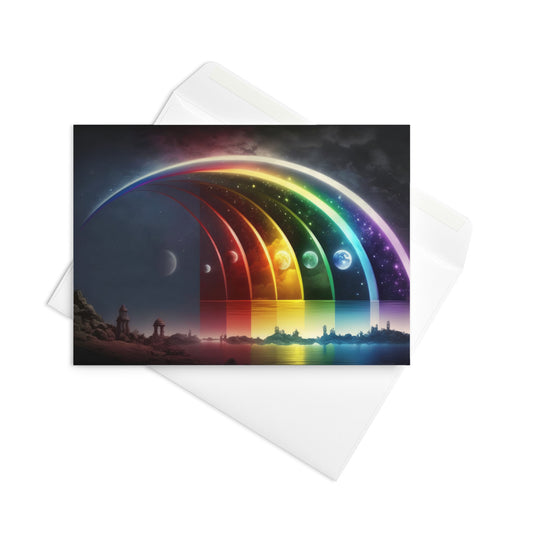 Rainbow Phased Lesbian Pride Greeting card