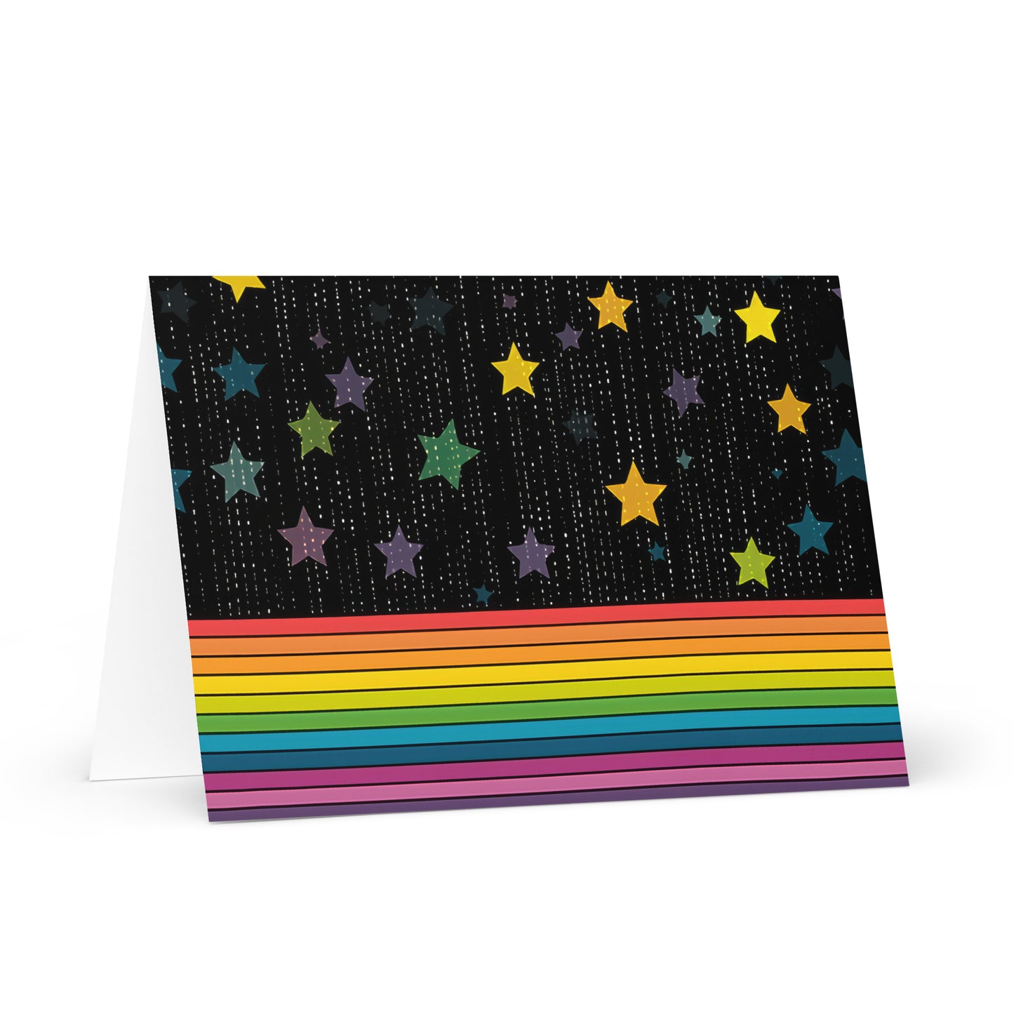 Stars and Stripes LGBTQ+ Pride Greeting card