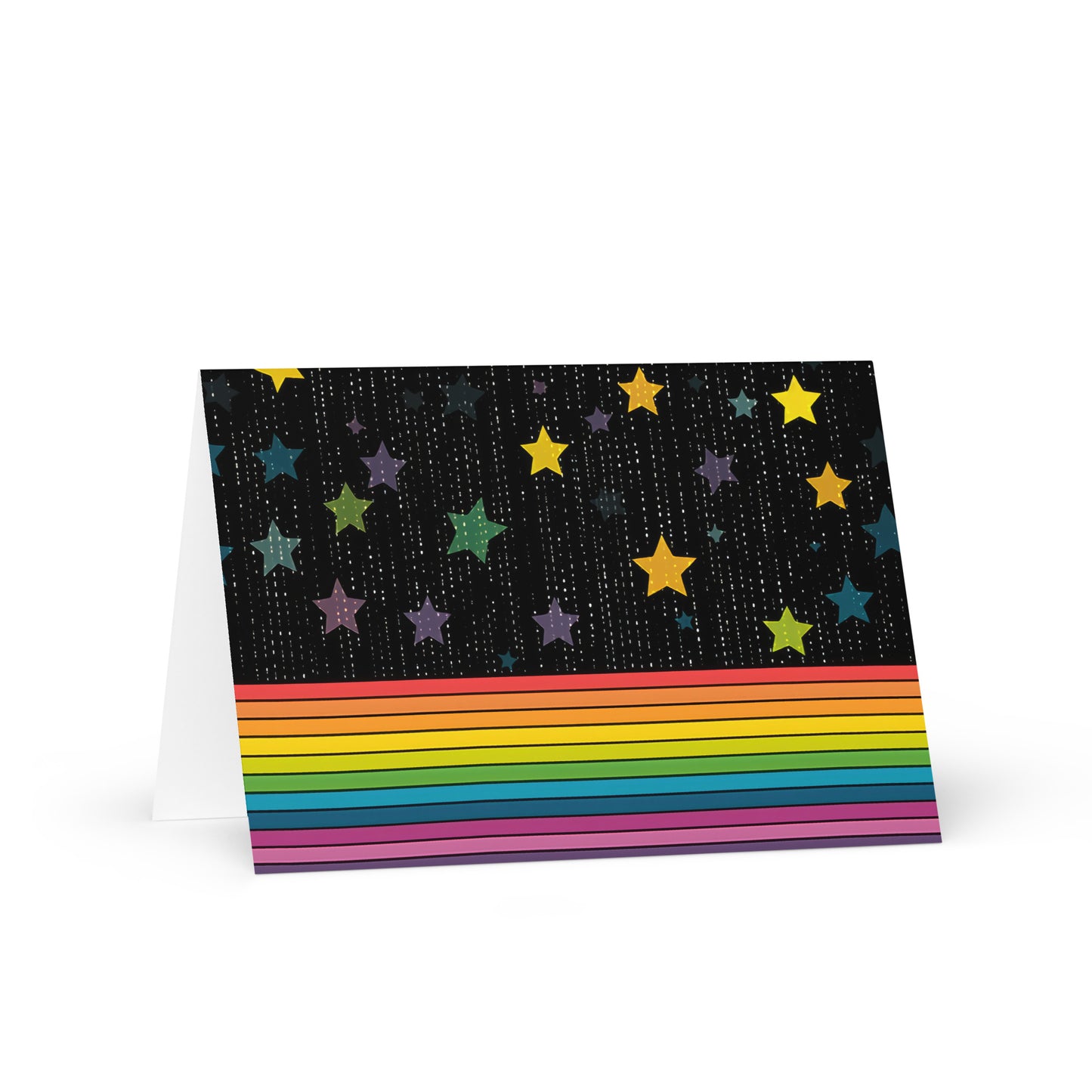 Stars and Stripes LGBTQ+ Pride Greeting card