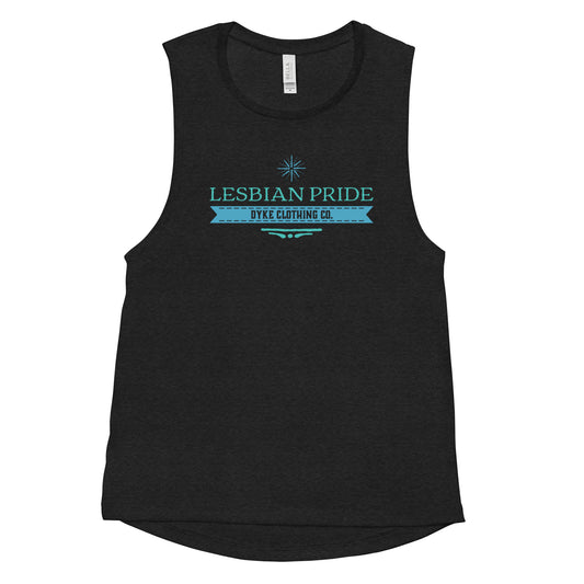 Lesbian Pride Muscle Tank || Dyke Clothing Co.