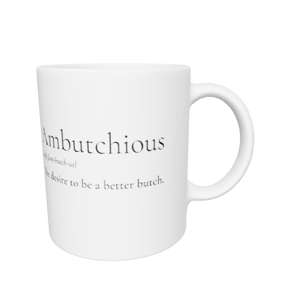 Ambutchious Lesbian mug || Dyke Clothing Co.