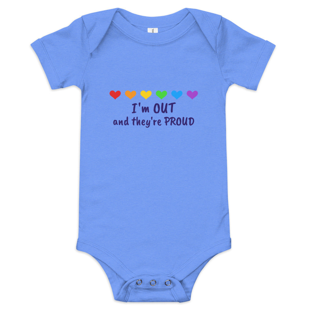 Rainbow Pride Baby short sleeve one piece