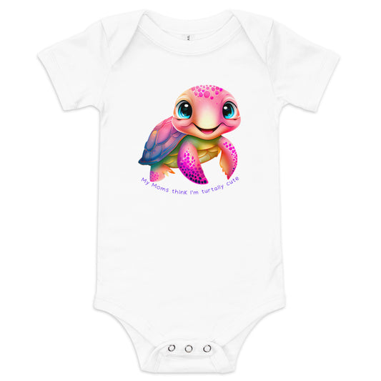 Turtally Moms Baby short sleeve one piece