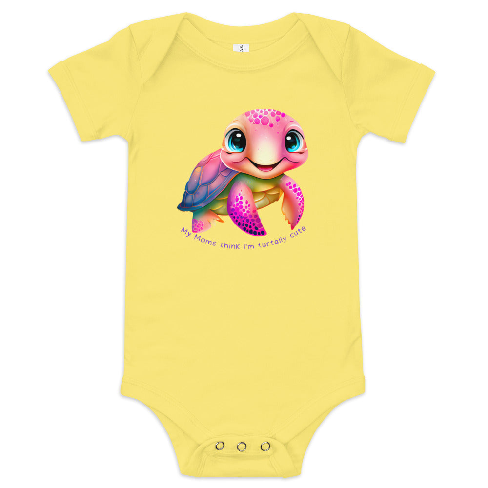 Turtally Moms Baby short sleeve one piece