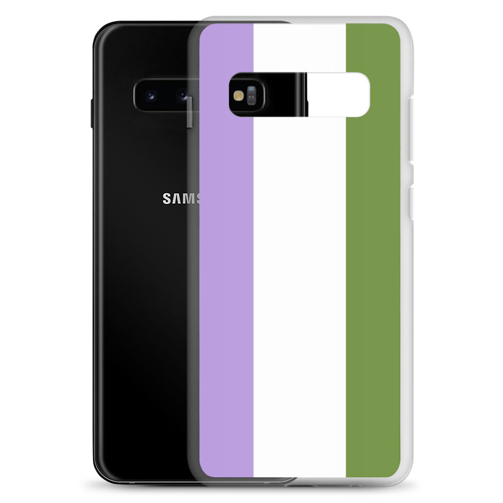 Genderqueer Flag Clear Case for Samsung®