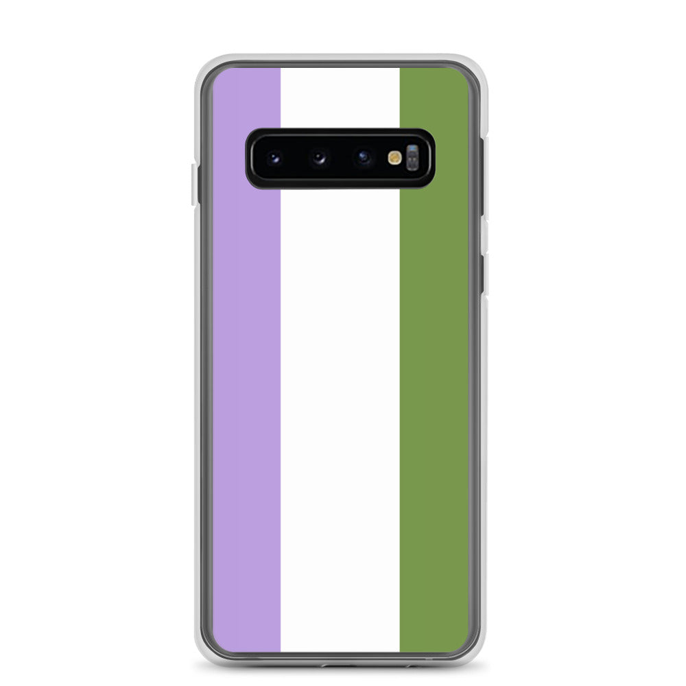 Genderqueer Flag Clear Case for Samsung®