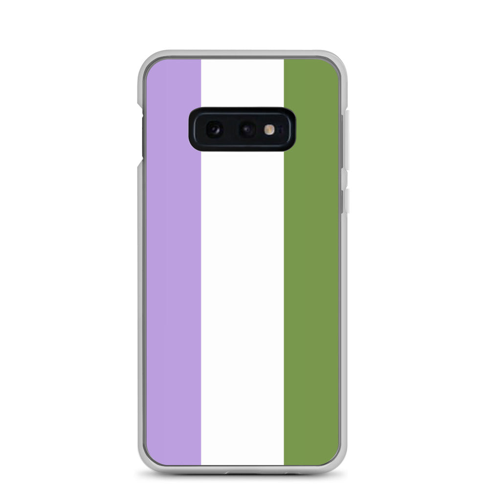 Genderqueer Flag Clear Case for Samsung®