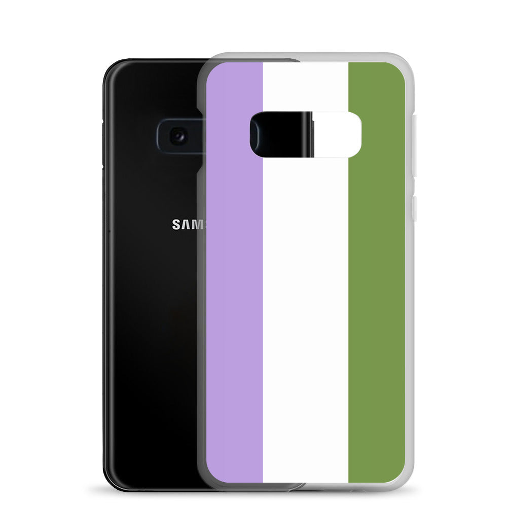 Genderqueer Flag Clear Case for Samsung®