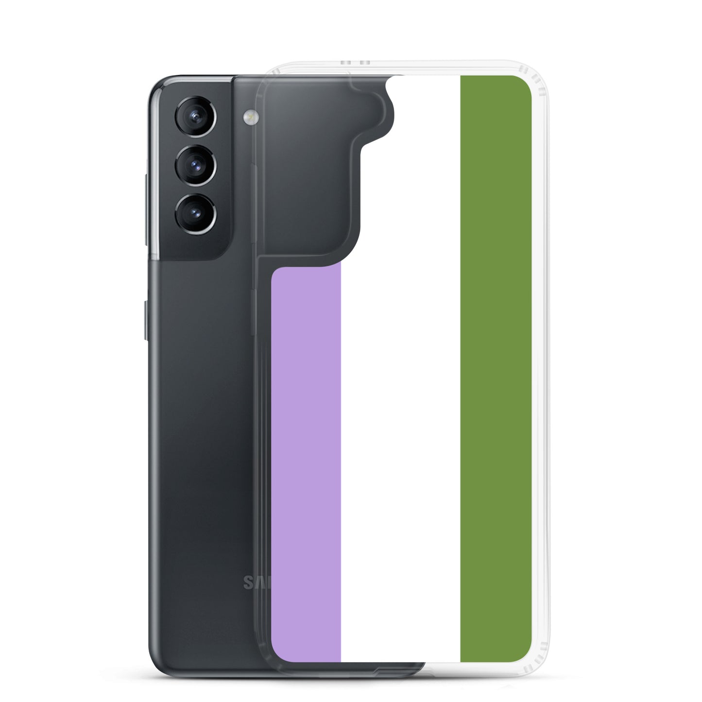 Genderqueer Flag Clear Case for Samsung®