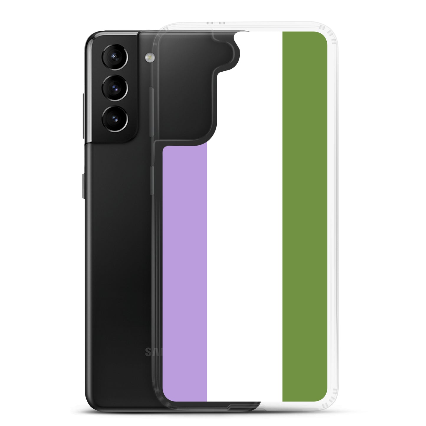 Genderqueer Flag Clear Case for Samsung®