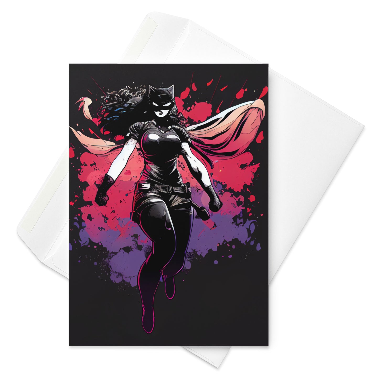 Superhero Bi Pride inspired Greeting card