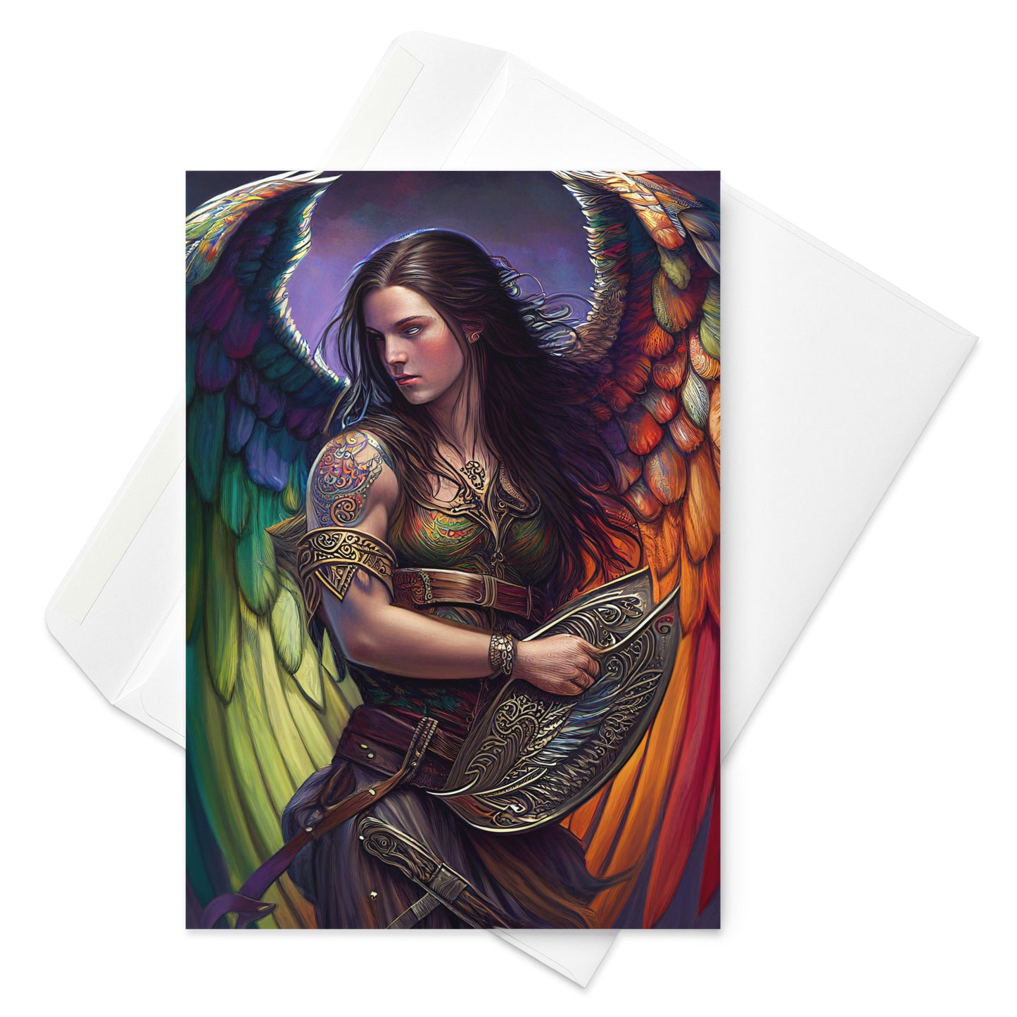 Lesbian Celtic Tribal Greeting card