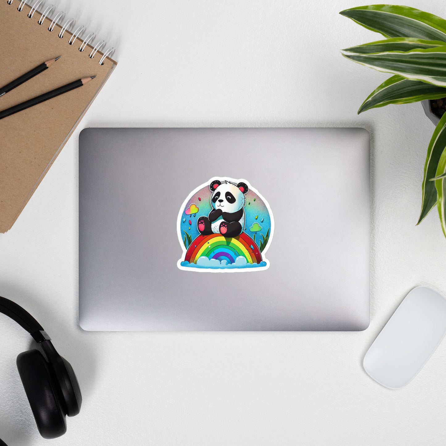 Cute Panda and Rainbow stickers