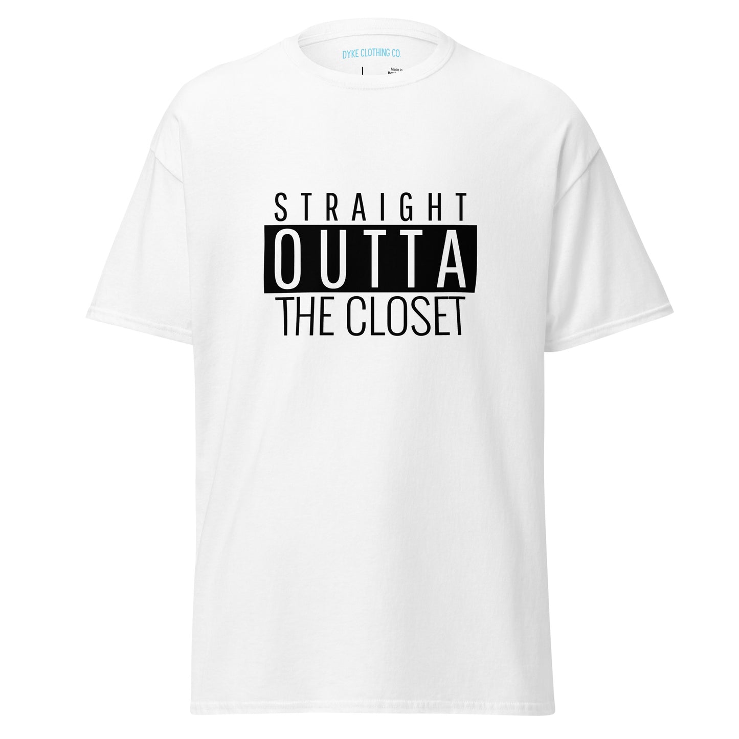 Straight Outta The Closet classic tee || Dyke Clothing Co.