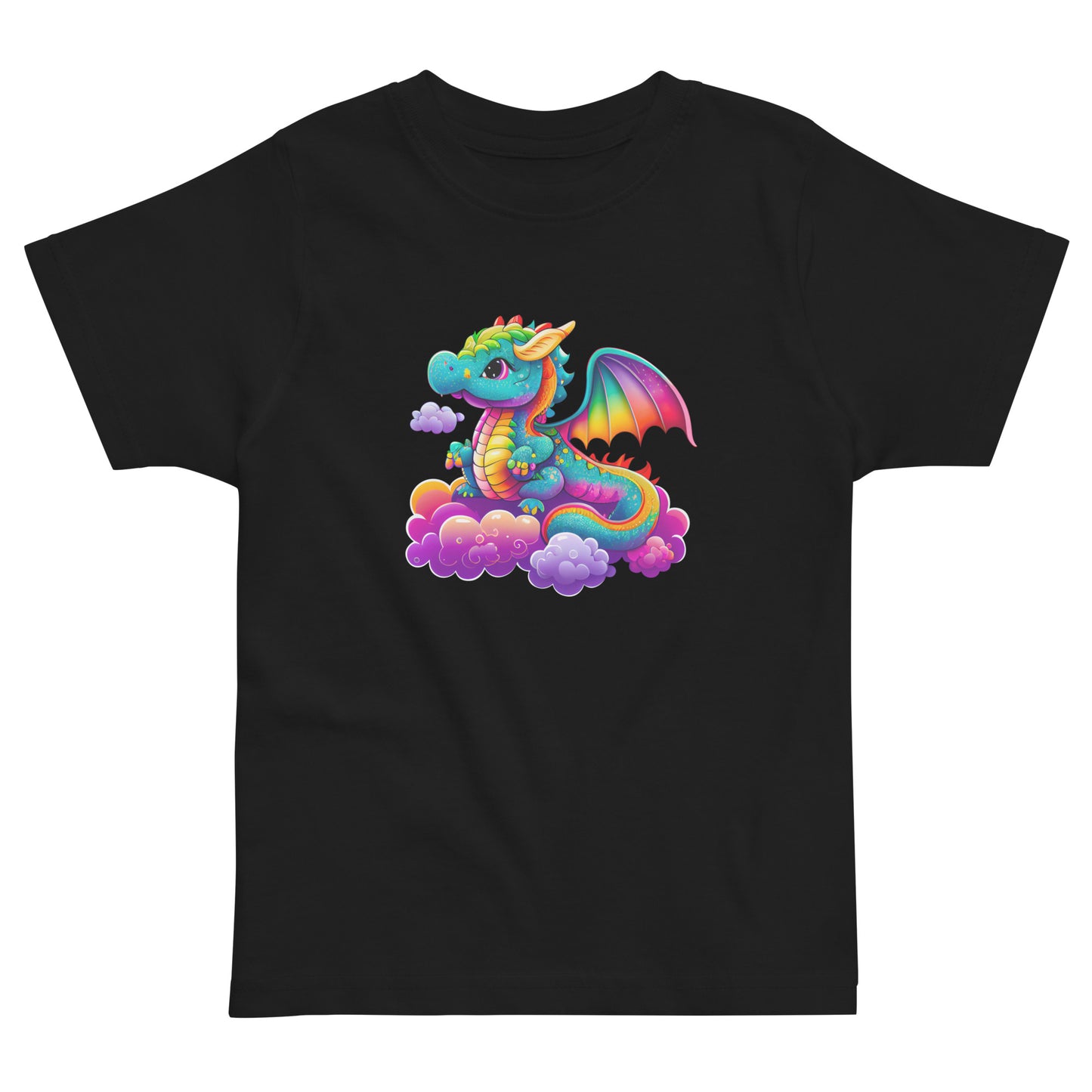 Rainbow Dragon Toddler jersey t-shirt