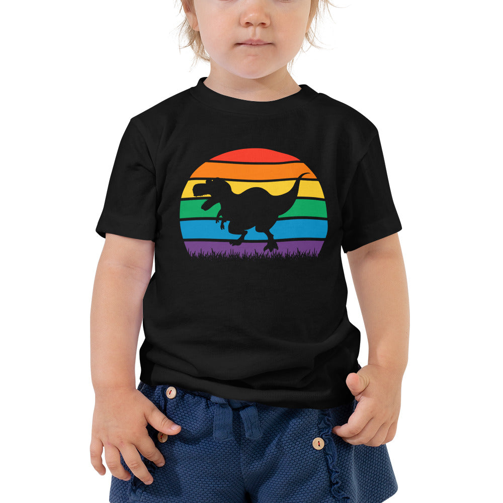 Dinosaur Pride Toddler Short Sleeve Tee