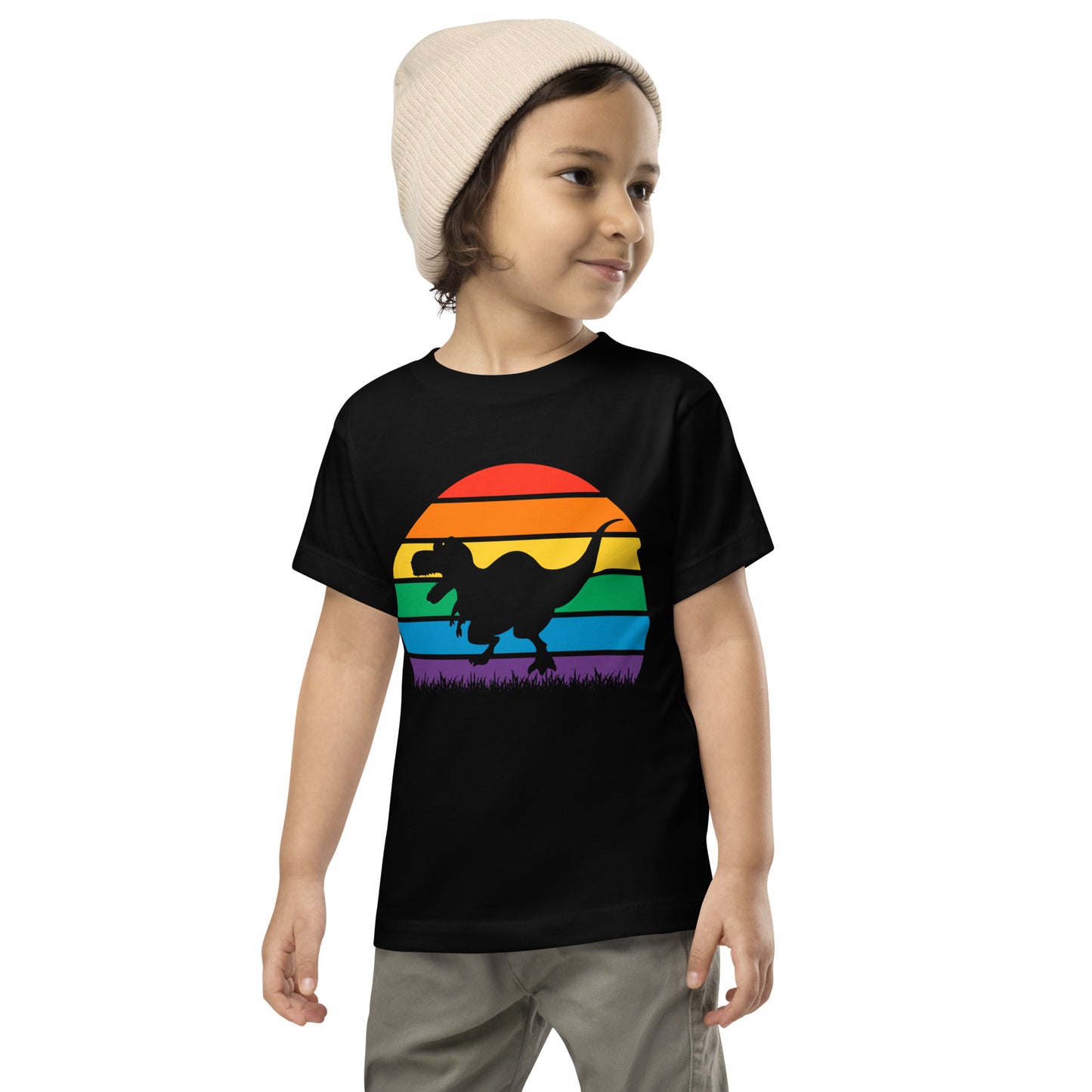 Dinosaur Pride Toddler Short Sleeve Tee