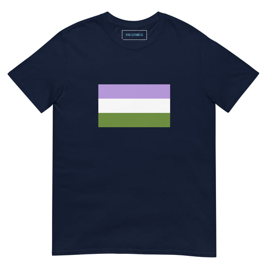 Genderqueer Flag Short-Sleeve T-Shirt