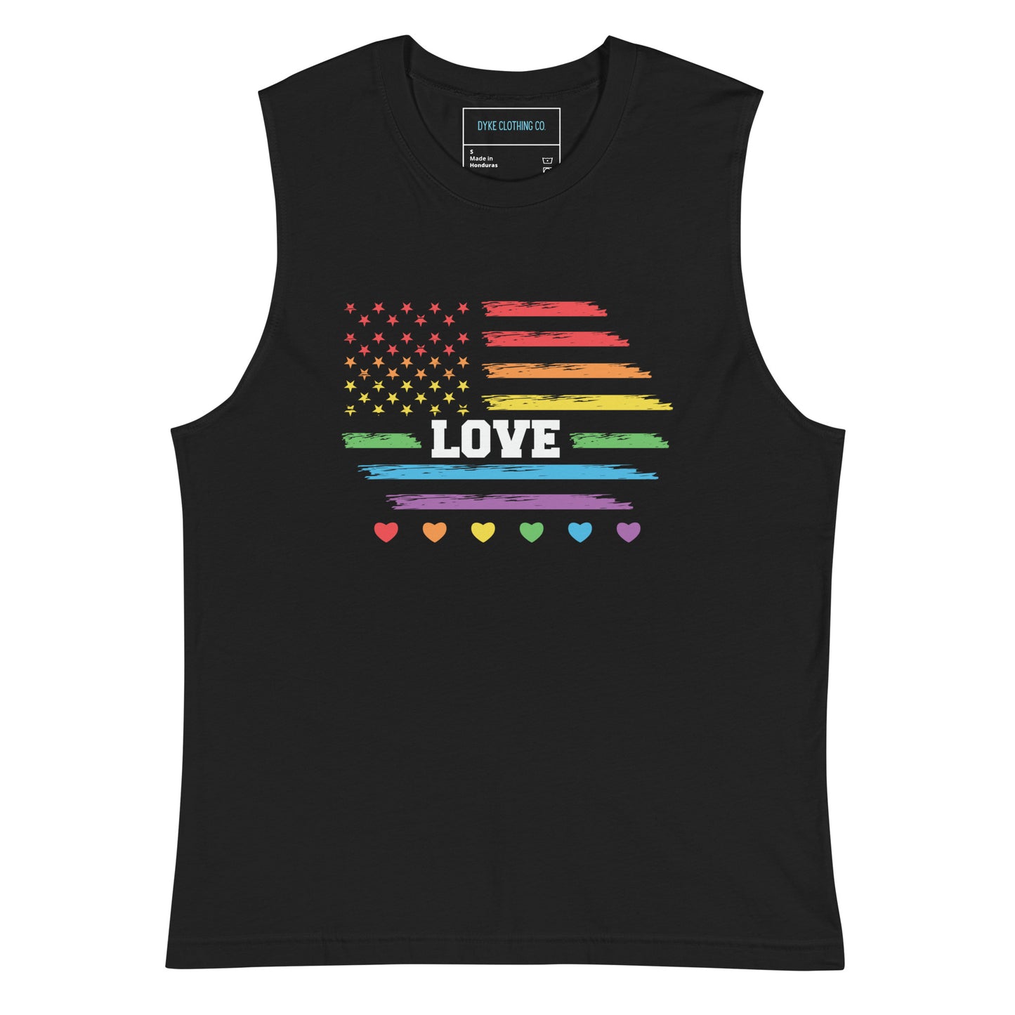 Rainbow Love Flag Muscle Shirt