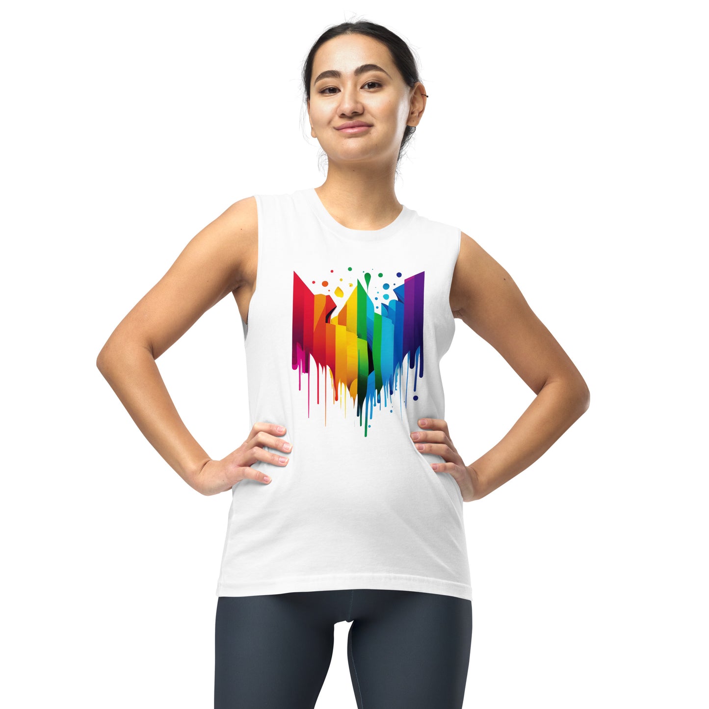 Geometric Pride Muscle Shirt