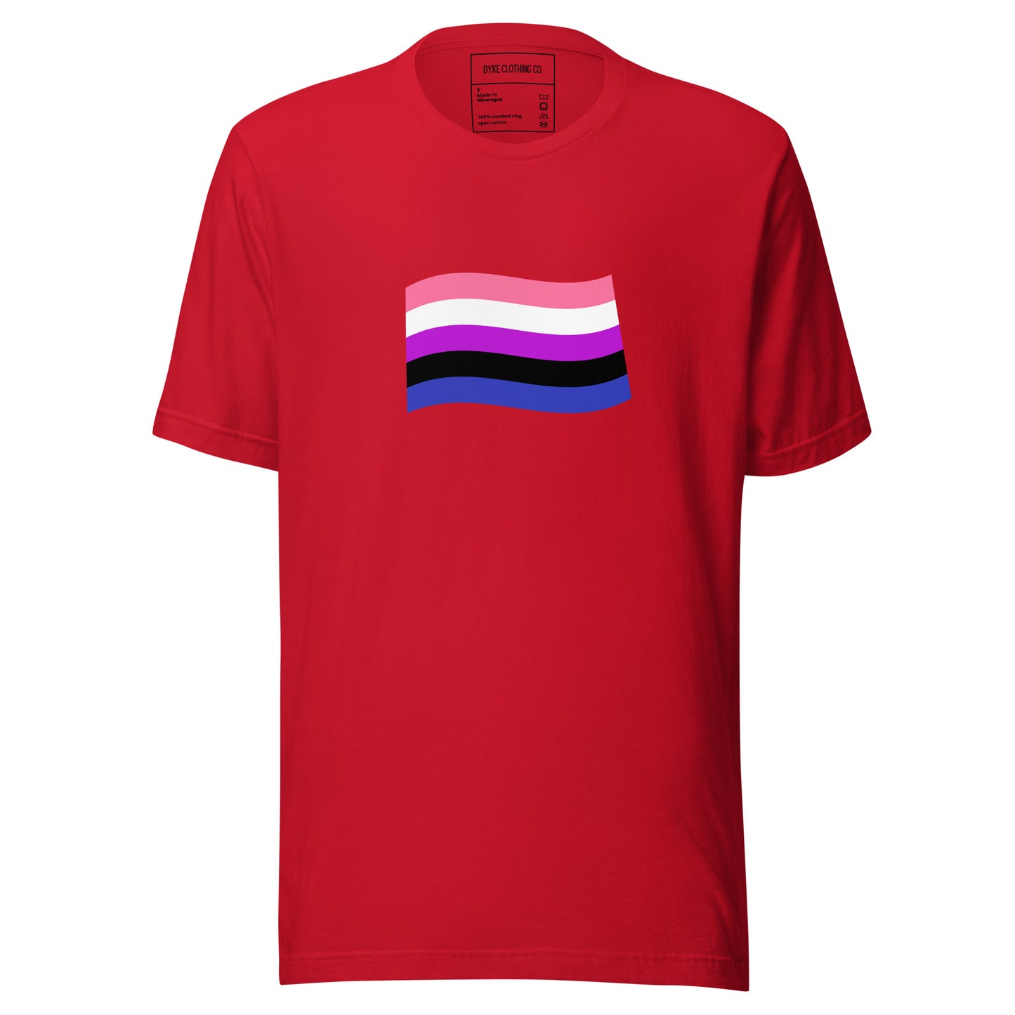 Genderfluid Flag Unisex t-shirt ||