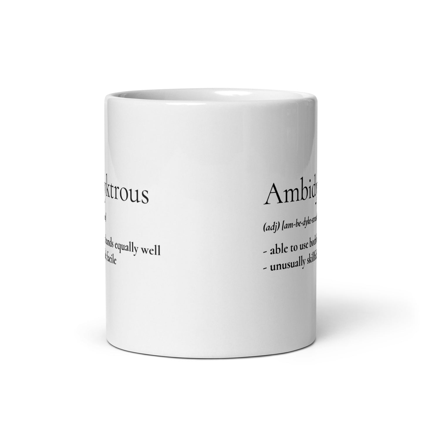 Ambidyktrous Lesbian mug || Dyke Clothing Co.