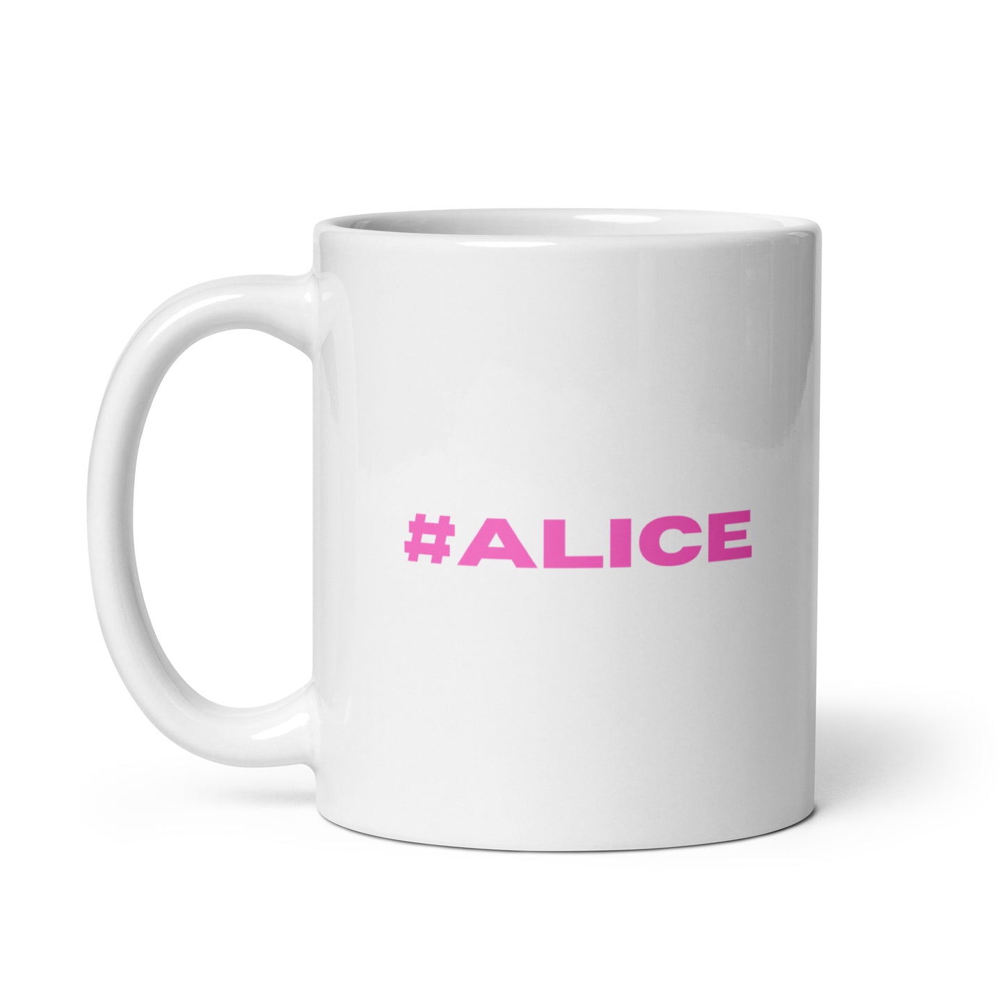 Alice fan White glossy mug || Dyke Clothing Co.