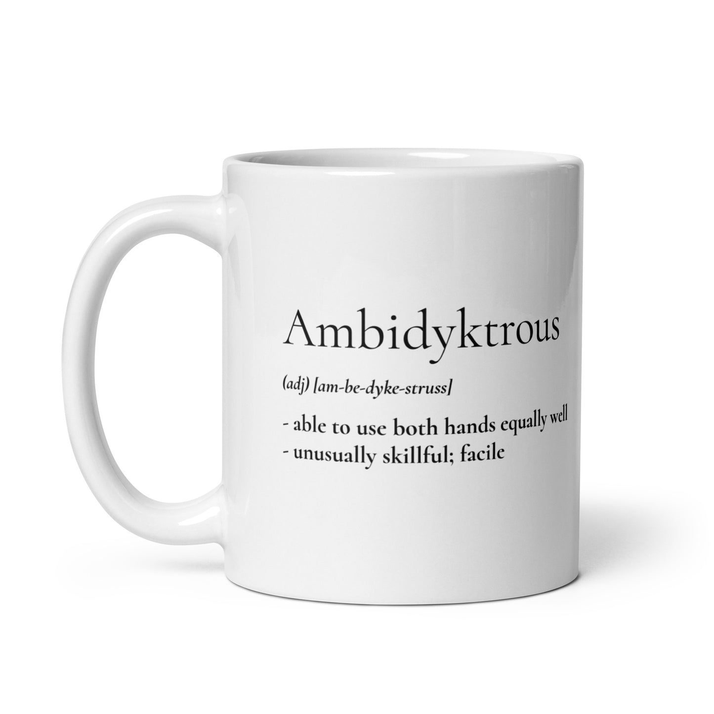 Ambidyktrous Lesbian mug || Dyke Clothing Co.