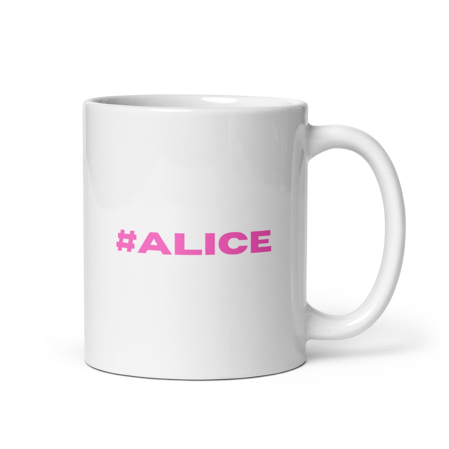 Alice fan White glossy mug || Dyke Clothing Co.