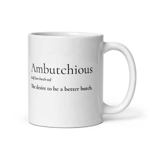 Ambutchious Lesbian mug || Dyke Clothing Co.